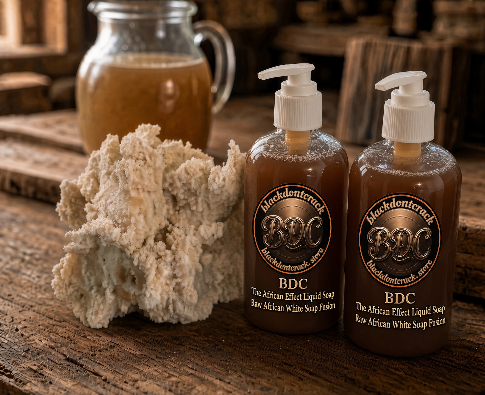 BDC THE AFRICAN EFFECT LIQUID SOAP RAW AFRICAN WHITE SOAP FUSION👑 -With Ceramides