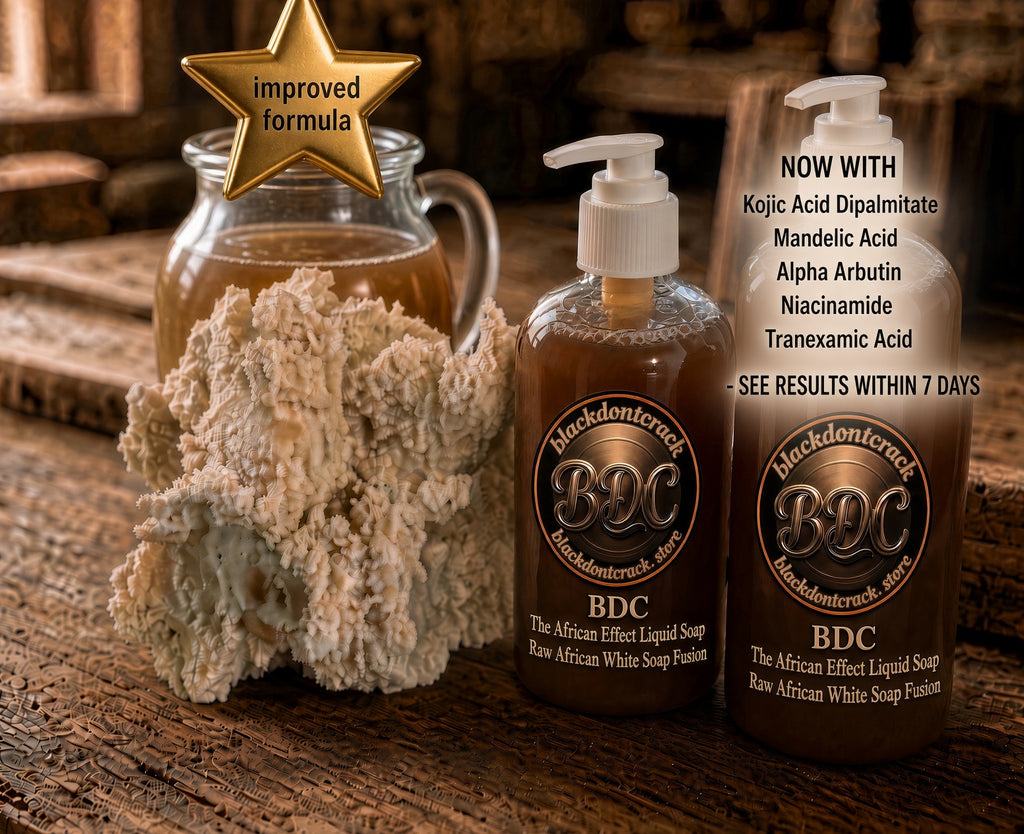 BDC THE AFRICAN EFFECT LIQUID SOAP RAW AFRICAN WHITE SOAP FUSION👑 -With Ceramides And BDC 72 Hour Moisture Control™️
