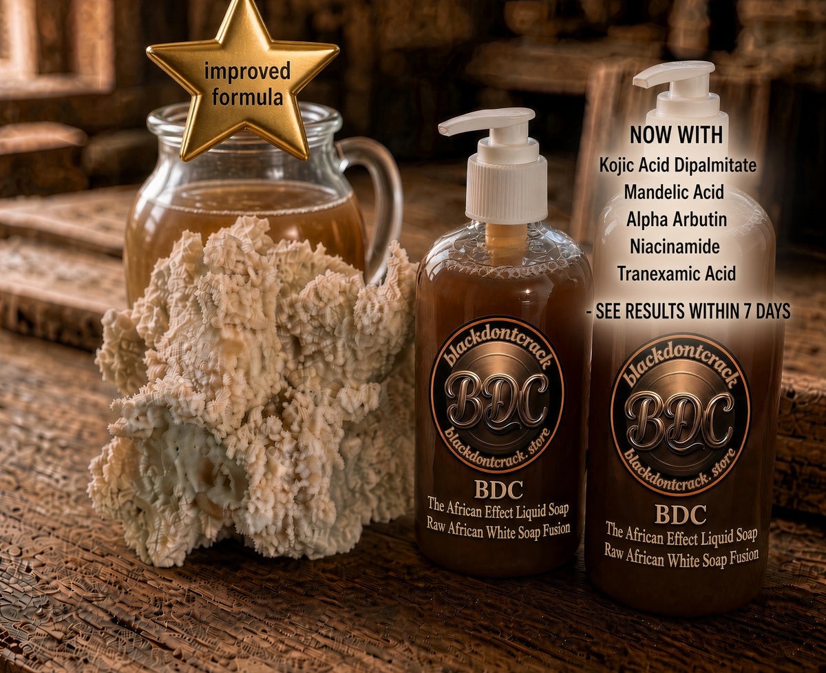 BDC THE AFRICAN EFFECT LIQUID SOAP RAW AFRICAN WHITE SOAP FUSION👑 -With Ceramides And BDC 72 Hour Moisture Control™️