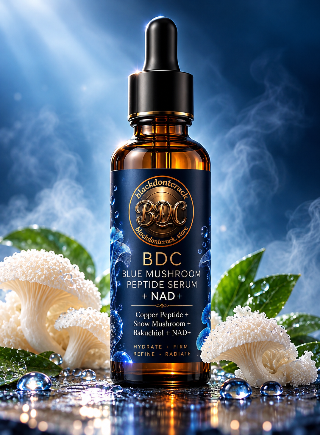 BDC BLUE MUSHROOM PEPTIDE SERUM + NAD
