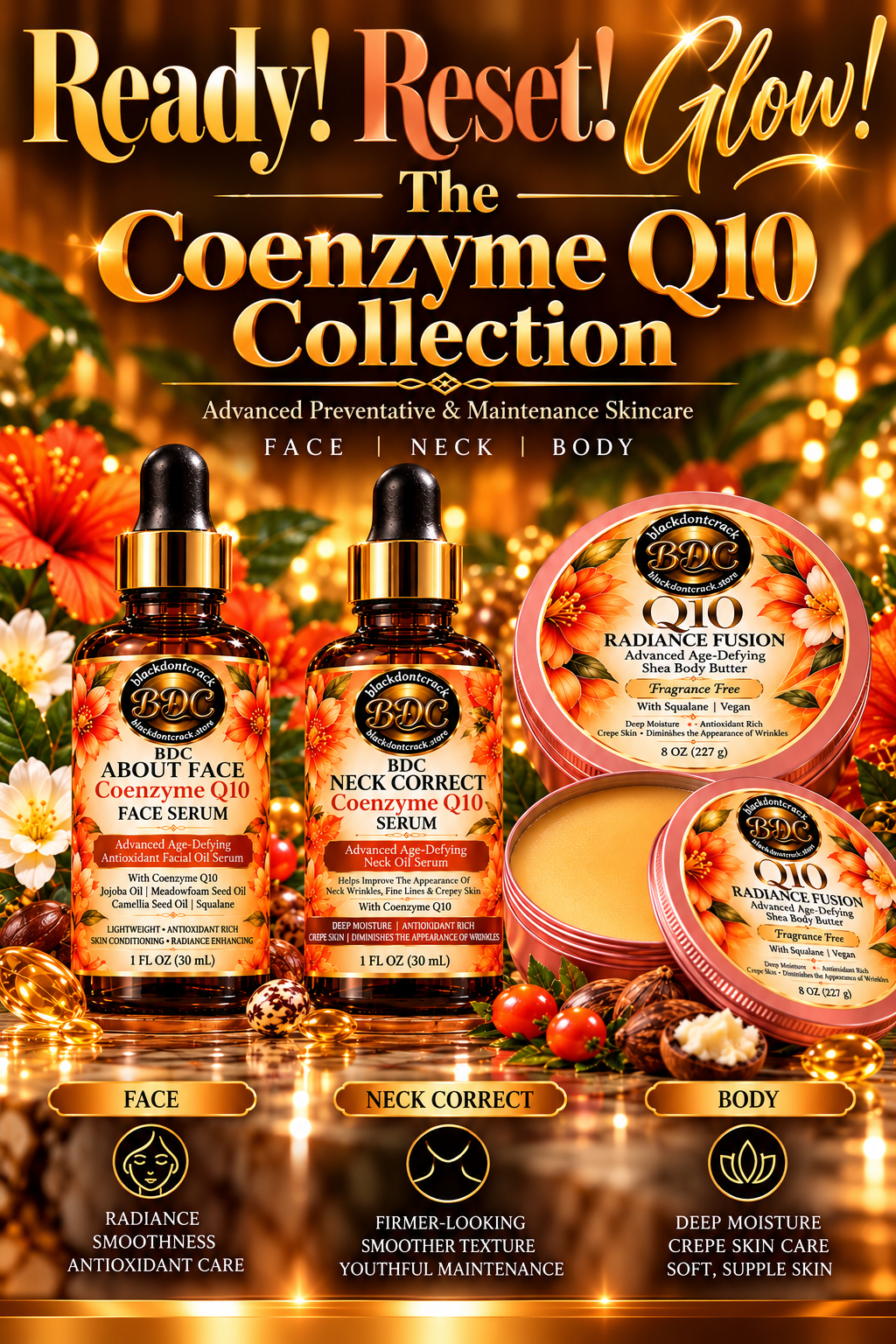 THE COENZYME Q10 COLLECTION - FACE | NECK | BODY