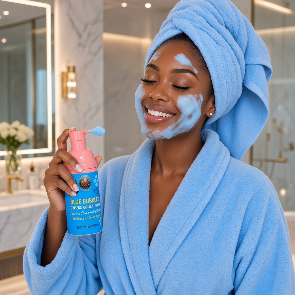BLUE BUBBLES
GINSENG FACIAL CLEANSER
Luxurious Cloud Foaming Cleanser
With Ginseng + Copper Peptide