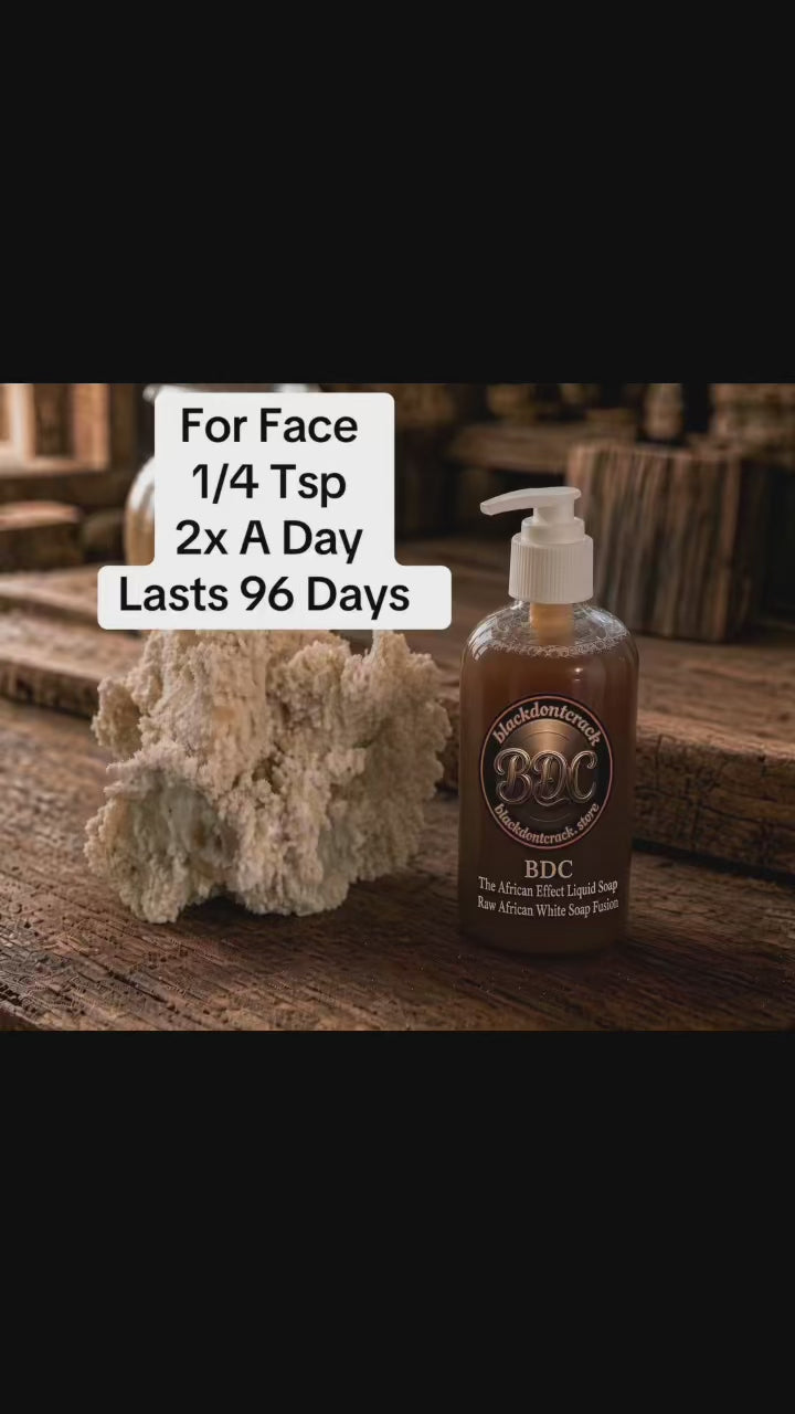 BDC THE AFRICAN EFFECT LIQUID SOAP RAW AFRICAN WHITE SOAP FUSION👑 -With Ceramides And BDC 72 Hour Moisture Control™️